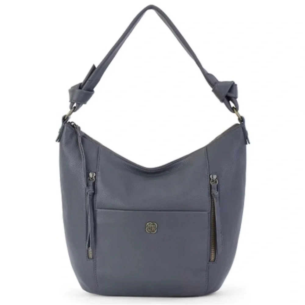 Elliott Lucca Slate Harper Leather Hobo